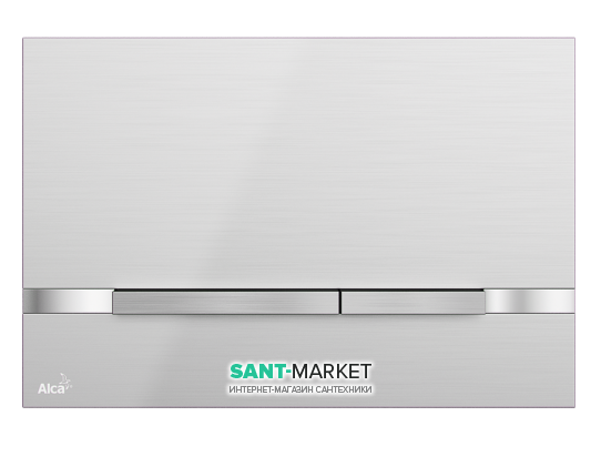 Кнопка управления AlcaPlast Flat Stripe Inox для скрытых систем инсталляций STRIPE-INOX