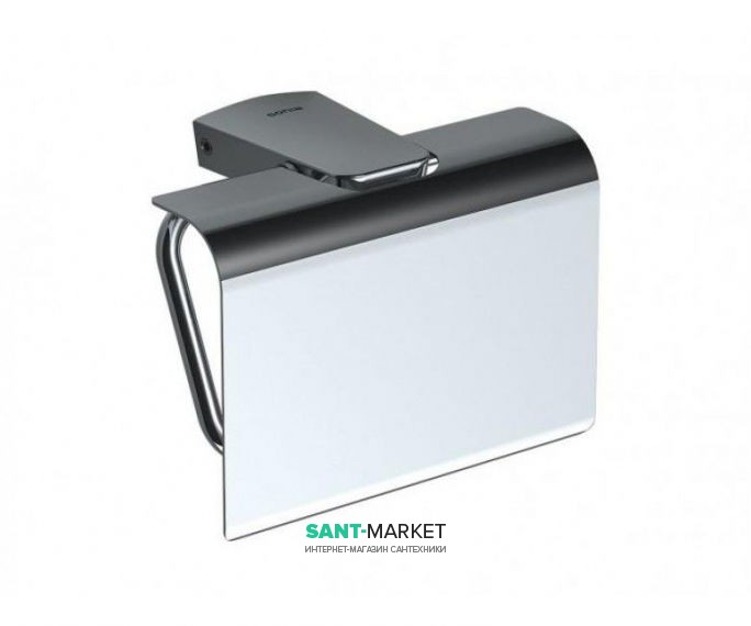 Тримач для туалетного паперу Sonia S6 з кришкою латунь хром 161034