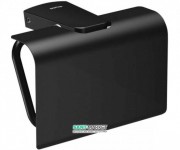 Держатель для туалетной бумаги Sonia S6 Black с крышкой латунь чёрный 166473