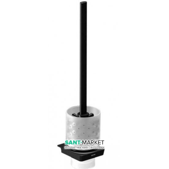 Ершик для унитаза Sonia S6 Black настенный чёрный/белый 166497