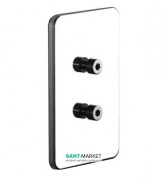 Клейкая крепежная пластина Sonia S6 латунь хром 161652