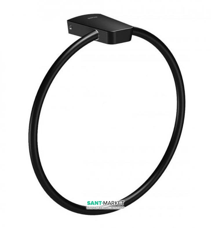 Настенный держатель-кольцо для полотенец Sonia S6 Black латунь чёрный 168224