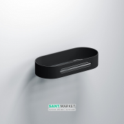 Поличка для душової кабіни Sonia S5 Black нержавіюча сталь чорний 176496