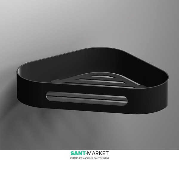 Полочка для душевой кабины Sonia S5 Black угловая чёрный 176519