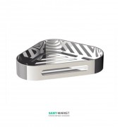 Полочка для душевой кабины Sonia S5 угловая нержавеющая сталь хром 141517