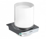 Cтакан для зубных щеток Sonia S6 настенный белый/хром 160990