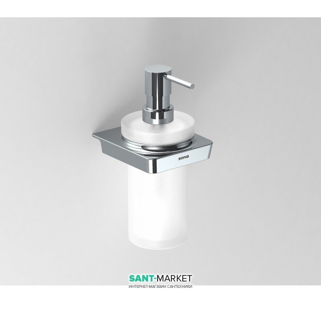 Диспенсер для рідкого мила Sonia S6 настінний хром / білий 161010