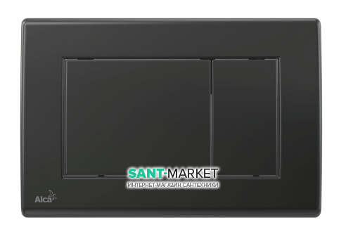 Кнопка управління AlcaPlast для прихованих систем інсталяцій чорний матовий M278