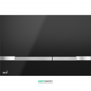 Кнопка управління AlcaPlast Flat Stripe Black для прихованих систем інсталяцій STRIPE-BLACK