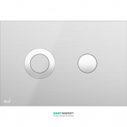 Кнопка управления AlcaPlast Flat Turn Inox для скрытых систем инсталляций TURN-INOX