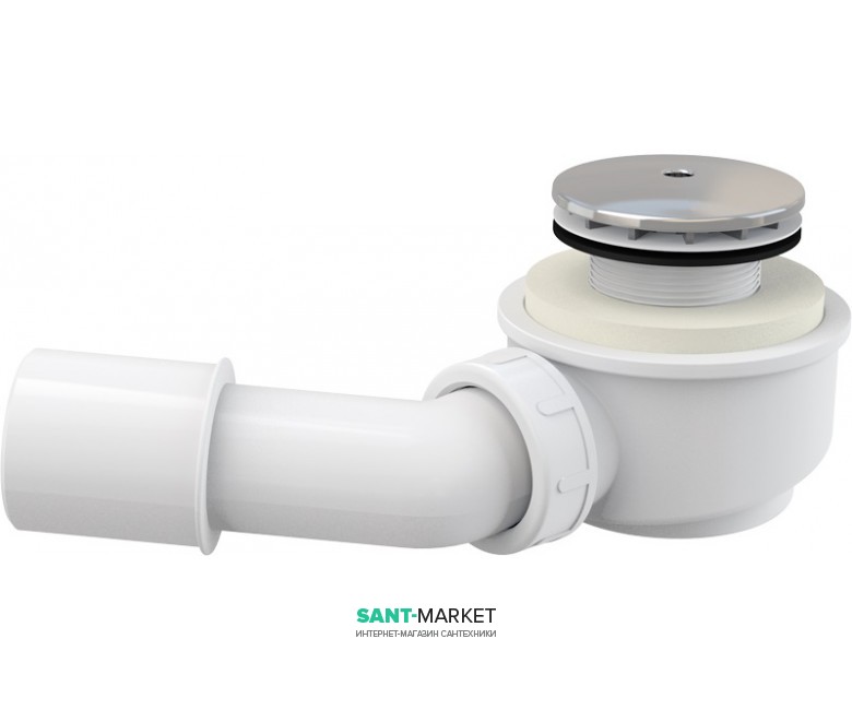 Сифон для душового поддонa AlcaPlast Ø50 мм занижений A471CR-50