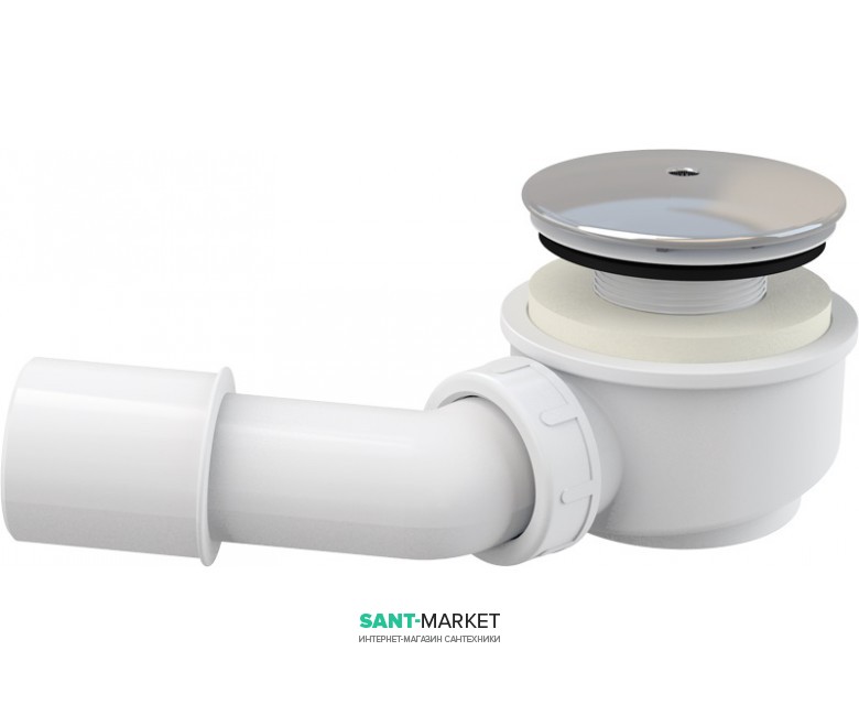 Сифон для душевого поддонa AlcaPlast Ø60 мм заниженный A471CR-60