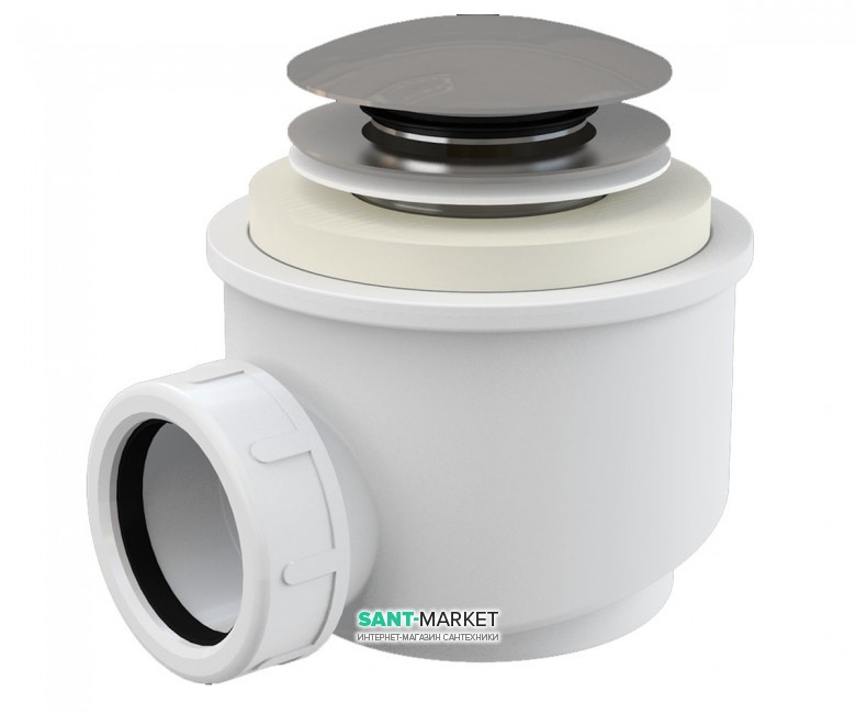 Сифон для душевого поддонa AlcaPlast Click-Clack Ø50 мм A465-50