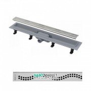 Водосточный желоб AlcaPlast APZ8 650 мм с решеткой Simple APZ8-650m