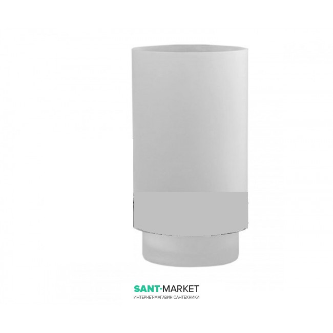 Cтакан для зубных щеток Sonia без держателя стекло белый 001835