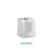 Колба для ёршик для унитаза Sonia S7 стекло белый 129386