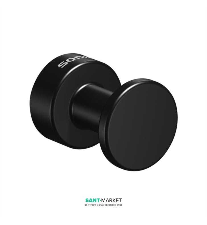 Крючок для ванной Sonia Tecno Project Black одинарный чёрный матовый 166213