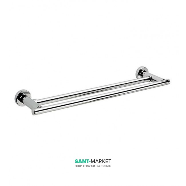 Настінний тримач для рушників Sonia Tecno Project подвійний латунь хром 118021