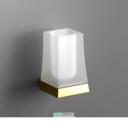 Cтакан для зубних щіток Sonia S7 настінний білий / золото 138395