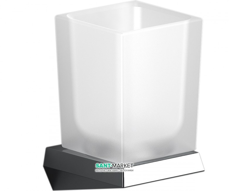 Cтакан для зубных щеток Sonia S8 настенный белый/хром 161812