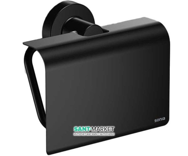 Тримач для туалетного паперу Sonia Tecno Project Black чорний матовий 166282