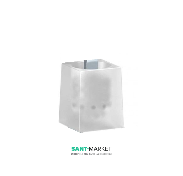 Колба для ёршик для унитаза Sonia S7 стекло белый 129386