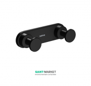Крючок для ванной Sonia Tecno Project Black двойной чёрный матовый 172320