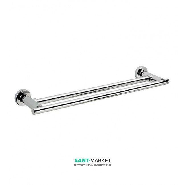 Настенный держатель для полотенец Sonia Tecno Project двойной латунь хром 118021