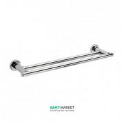 Настенный держатель для полотенец Sonia Tecno Project двойной латунь хром 118021