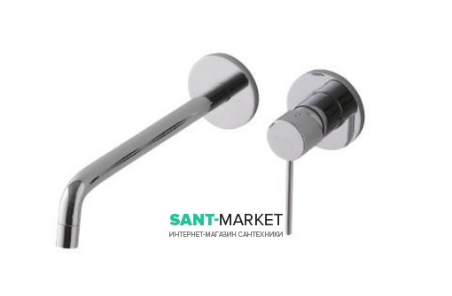 Смеситель для раковины Treemme UP однорычажный настенный хром 5776CC21