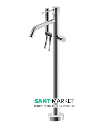 Смеситель для ванной Treemme Up однорычажный напольный хром 5703CС10