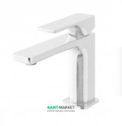 Смеситель для раковины Treemme Hask однорычажный белый матовый 6A11BB