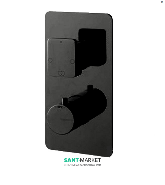Смеситель для душа Treemme Hask термостатический чёрный матовый 8A46NN05