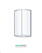 Душевая кабина Kolo Geo 90x90 стекло прозрачное профиль серебряный блеск 560.121.00.3