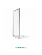 Дверь душевая Kolo Geo типа pivot 90 см прозрачное стекло профиль серебряный 560.125.00.3