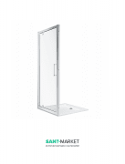 Дверь душевая Kolo Geo типа pivot 90 см прозрачное стекло профиль серебряный 560.125.00.3