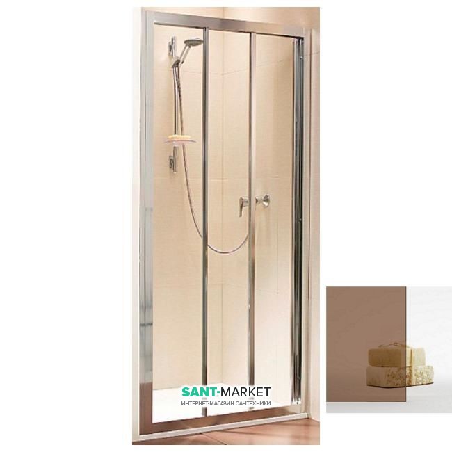 Душові двері Radaway Treviso DW 120 профіль хром коричневе скло 32333-01-08N