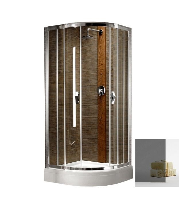 Душова кабіна Radaway Afrodyta 90х90 см профіль хром скло графіт 30102-01-05NA