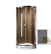 Душова кабіна Radaway Diana 90х90 см профіль хром скло графіт 30302-01-05NA