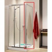Стенка душевая Radaway Treviso S 75 профиль хром прозрачное стекло 32433-01-01N