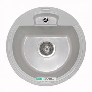 Мойка для кухни круглая Буль-Буль Valencia врезная Магранит белый 108040001