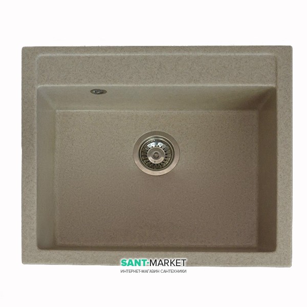 Мойка для кухни прямоугольная Буль-Буль Oregon врезная Магранит песочный 108067001