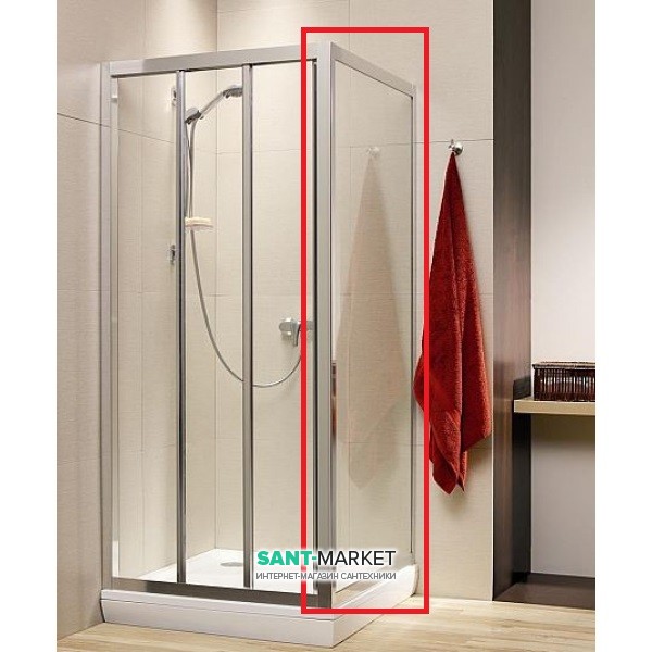 Стенка душевая Radaway Treviso S 100 профиль хром прозрачное стекло 32423-01-01N