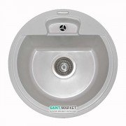 Мойка для кухни круглая Буль-Буль Valencia врезная Магранит белый 108040001