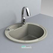 Мойка для кухни круглая Буль-Буль Valencia врезная Магранит серый 108040013