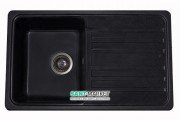 Мойка для кухни прямоугольная Буль-Буль Versal оборачиваемая врезная Магранит светло-черный 109080004