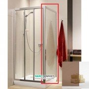 Стенка душевая Radaway Treviso S 80 профиль хром коричневое стекло 32413-01-08N