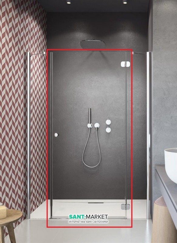 Душові двері Radaway Torrenta DWJS 812 права профіль хром прозоре скло 320812-01-01R