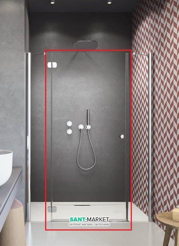 Душевая дверь Radaway Torrenta DWJS 612 левая профиль хром прозрачное стекло 320612-01-01L