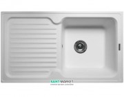 Мийка для кухні прямокутна Буль-Буль Orlean врізна обертаємося Маграніт білий 112080001